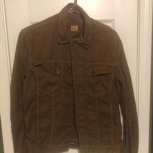 AG Brown Cotton Trucker Jacket